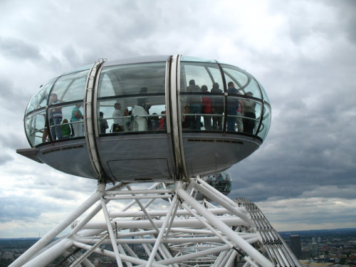 Prostorné prosklené kabinky London Eye, zdroj: Lukáš Uher